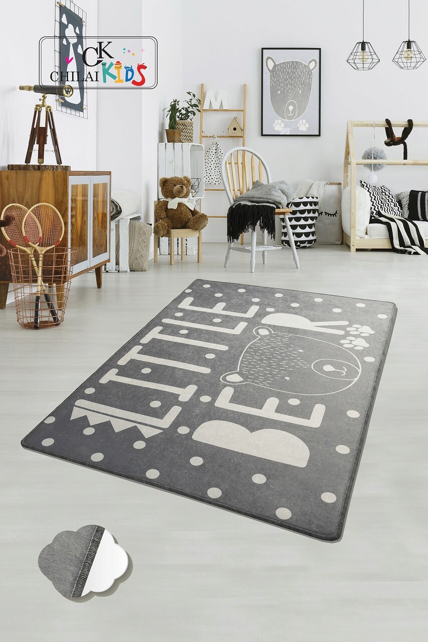 Covor pentru copii, Little Bear, 140x190 cm, Multicolor - imagine 6